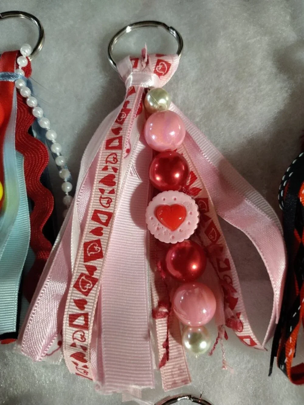 Enchanting Artisan Handmade Ribbon Tassel For Bags/Keychain/With Charm